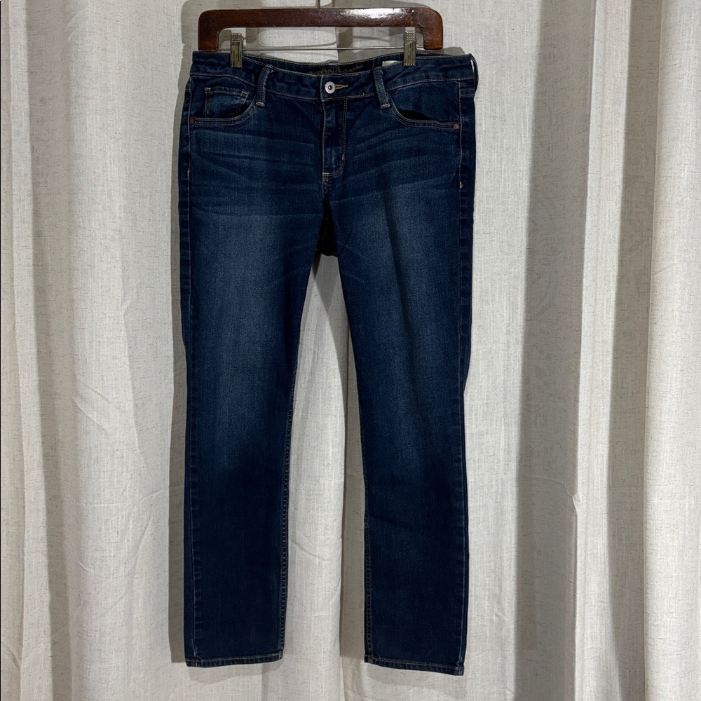 Arizona Jeans Dark Blue Denim Mid Rise Skinny Jeans